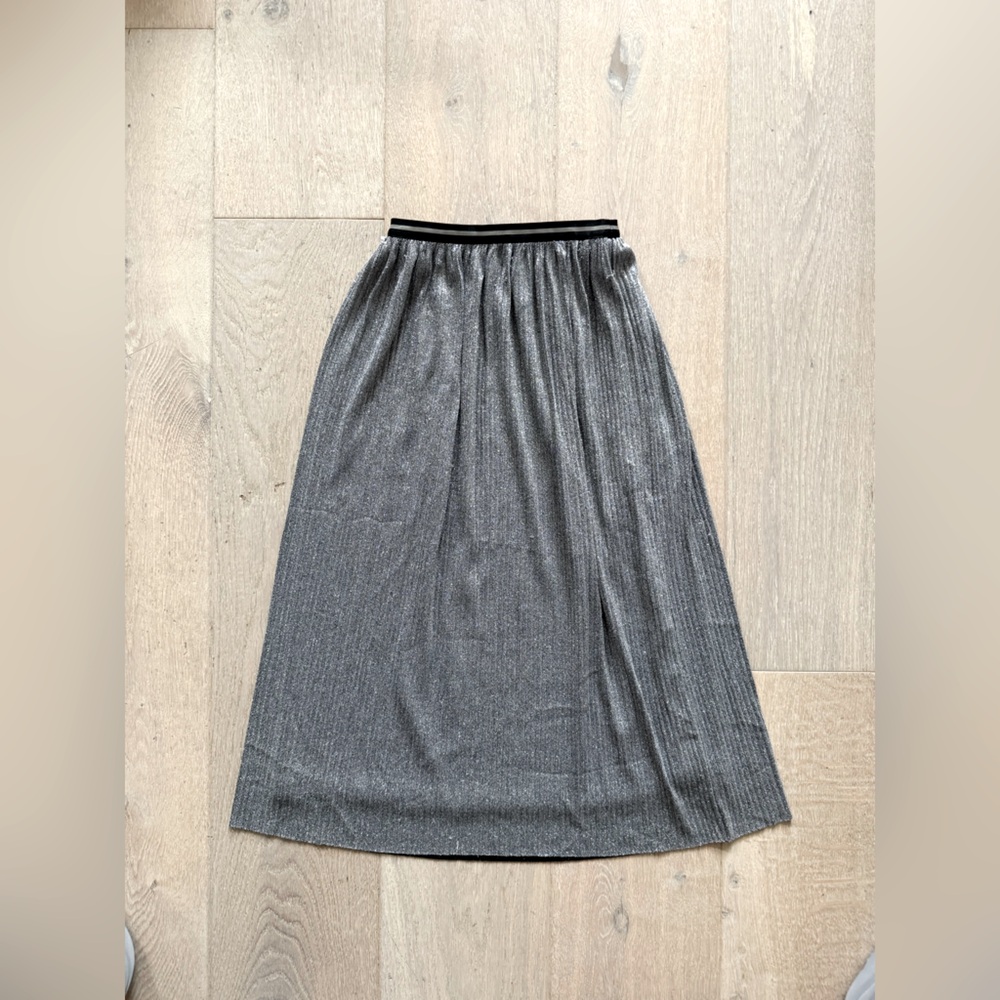 Hot & Delicious Elegant Metallic Gray Women's Skirt